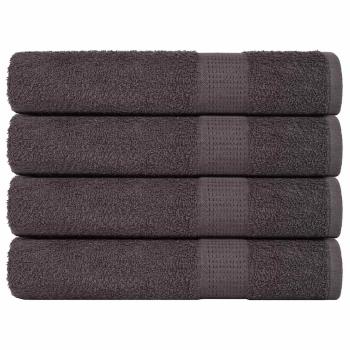 ARDEBO.de - Handtücher 4 Stk. Anthrazit 100x200 cm 360 g/m² 100% Baumwolle