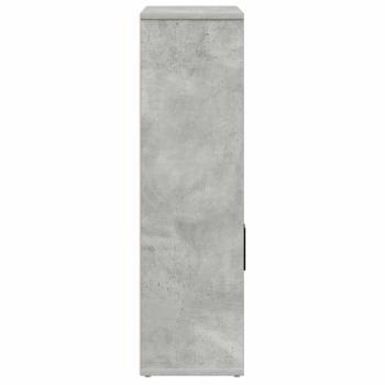 Bücherregal Betongrau 60x24x85 cm Holzwerkstoff