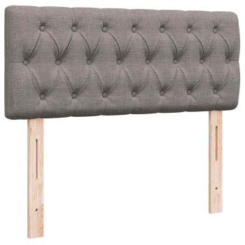 Ottoman-Bett mit Matratze Taupe 120x200 cm Stoff