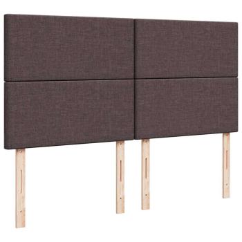 Ottoman-Bett mit Matratze Dunkelbraun 180x200 cm Stoff