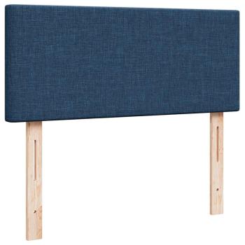 Ottoman-Bett mit Matratze Blau 120x190 cm Stoff