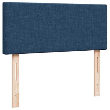 Ottoman-Bett mit Matratze Blau 120x190 cm Stoff
