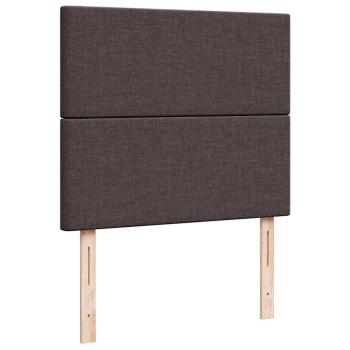 Ottoman-Bett mit Matratze Dunkelbraun 120x190 cm Stoff