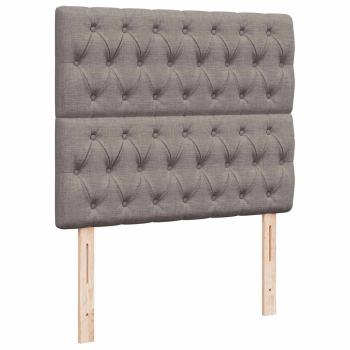 Ottoman-Bett mit Matratze Taupe 120x200 cm Stoff