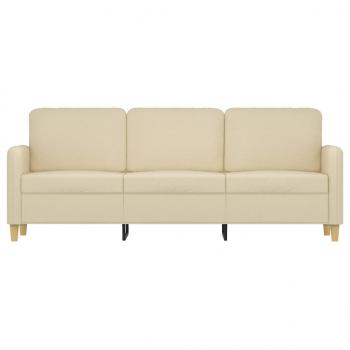 3-Sitzer-Sofa Creme 180 cm Stoff