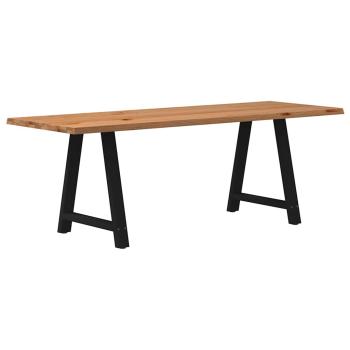 ARDEBO.de - Esstisch Hellbraun 220x80x74 cm Massivholz Eiche Rechteckig
