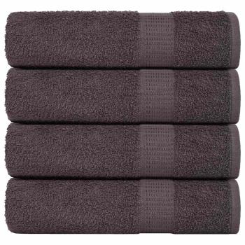 ARDEBO.de - Badetücher 4 Stk. Anthrazit 100x150 cm 360 g/m² 100% Baumwolle