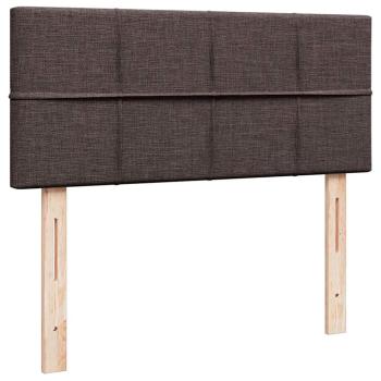 Ottoman-Bett mit Matratze Dunkelbraun 120x190 cm Stoff