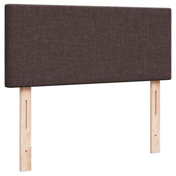 Ottoman-Bett mit Matratze Dunkelbraun 120x190 cm Stoff