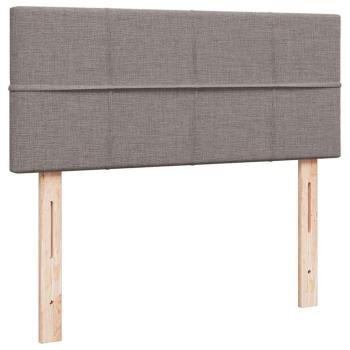 Ottoman-Bett mit Matratze Taupe 120x200 cm Stoff