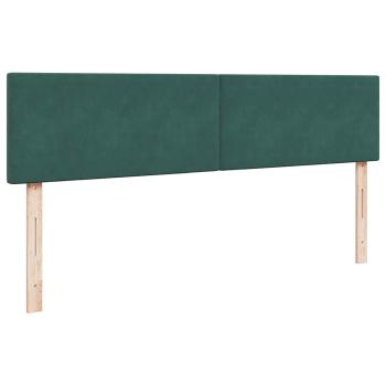 Ottoman-Bett mit Matratze Dunkelgrün 180x200 cm Samt
