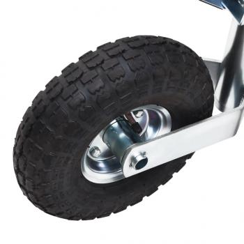 Stützrad für Anhänger mit Klemme 48 mm Verzinkter Stahl