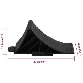 Unterlegkeile 2 Stk. 25x10x11,5 cm Kunststoff