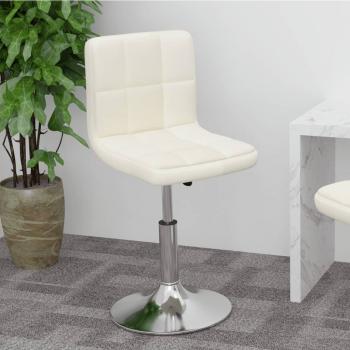 ARDEBO.de - Drehbarer Barhocker Creme Stoff