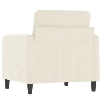 Sessel Creme 60 cm Samt