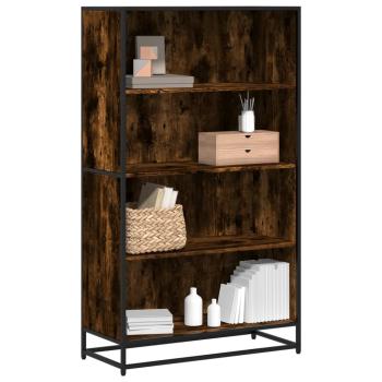 ARDEBO.de - Bücherregal Räuchereiche 80,5x35x139 cm Holzwerkstoff