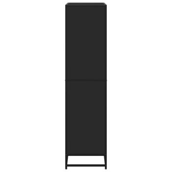 Bücherregal Schwarz 80,5x35x139 cm Holzwerkstoff