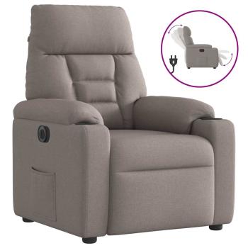 ARDEBO.de - Relaxsessel Elektrisch Taupe Stoff