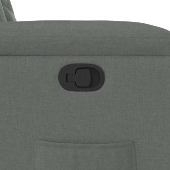 Relaxsessel mit Aufstehhilfe Dunkelgrau Stoff