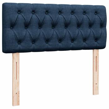 Ottoman-Bett mit Matratze Blau 120x190 cm Stoff