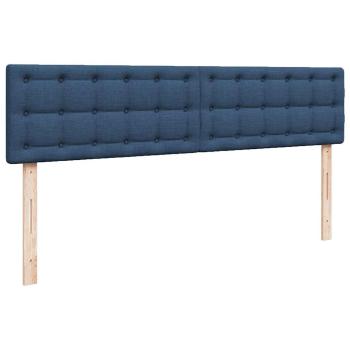 Ottoman-Bett mit Matratze Blau 180x200 cm Stoff