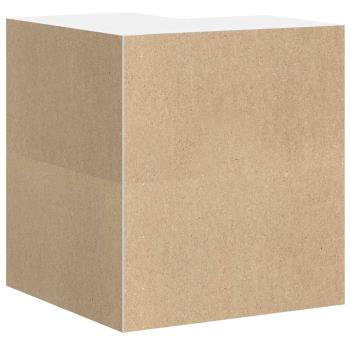 Küchen-Eckhängeschrank Porto Hochglanz-Weiß Holzwerkstoff