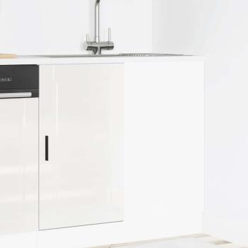 ARDEBO.de - Küchenunterschrank Porto Hochglanz-Weiß Holzwerkstoff