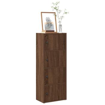 ARDEBO.de - Bücherregal Braun Eichen-Optik 40x24x102 cm Holzwerkstoff