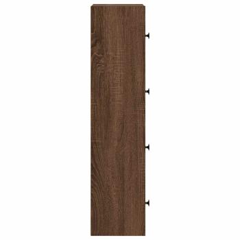 Bücherregal Braun Eichen-Optik 40x24x102 cm Holzwerkstoff
