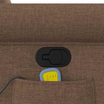 Massagesessel Braun Stoff