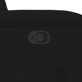 Relaxsessel mit Aufstehhilfe Schwarz Stoff