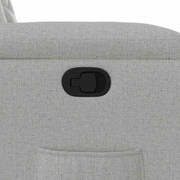 Relaxsessel mit Aufstehhilfe Wolkengrau Stoff