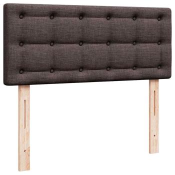 Ottoman-Bett mit Matratze Dunkelbraun 120x190 cm Stoff