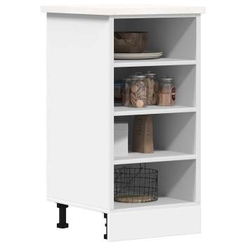 ARDEBO.de - Unterschrank Weiß 40x44,5x81,5 cm Holzwerkstoff