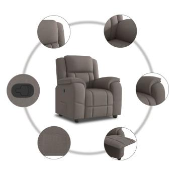 Relaxsessel Taupe Stoff
