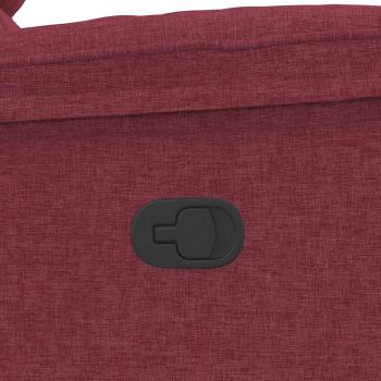 Massagesessel Weinrot Stoff