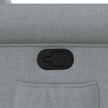 Relaxsessel Hellgrau Stoff