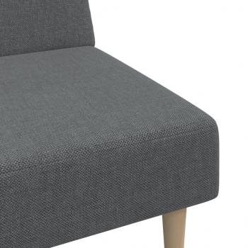 Schlafsofa 2-Sitzer Hellgrau Stoff