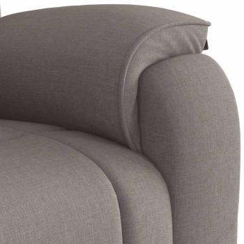 Massagesessel Taupe Stoff
