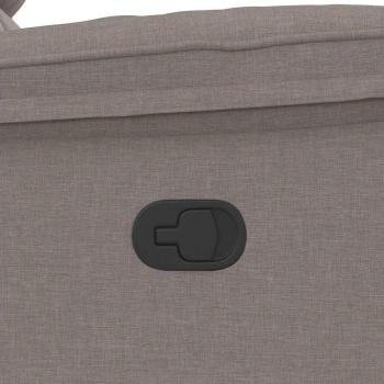 Massagesessel Taupe Stoff