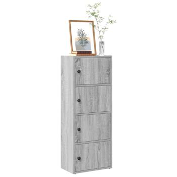 ARDEBO.de - Bücherregal Grau Sonoma 40x24x102 cm Holzwerkstoff
