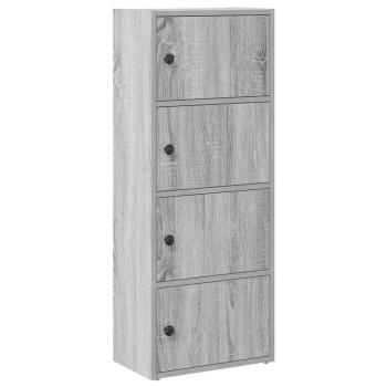 Bücherregal Grau Sonoma 40x24x102 cm Holzwerkstoff