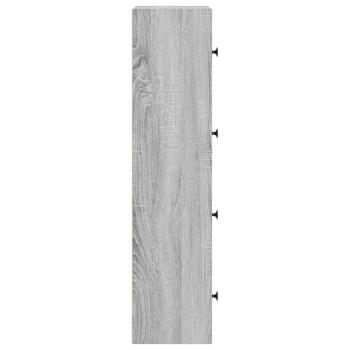 Bücherregal Grau Sonoma 40x24x102 cm Holzwerkstoff