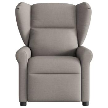 Massagesessel Taupe Stoff