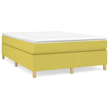 Bettgestell ohne Matratze Grün 140x190 cm Stoff