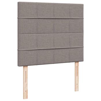 Ottoman-Bett mit Matratze Taupe 120x200 cm Stoff