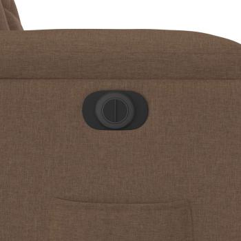 Relaxsessel Elektrisch Braun Stoff