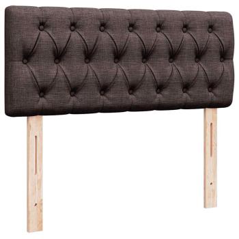 Ottoman-Bett mit Matratze Dunkelbraun 120x190 cm Stoff