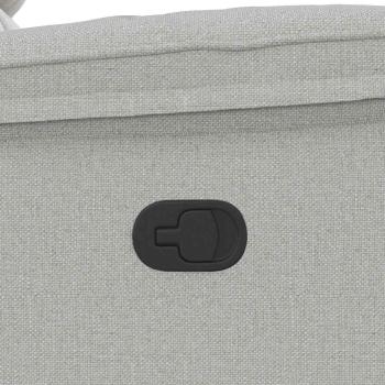 Massagesessel Wolkengrau Stoff