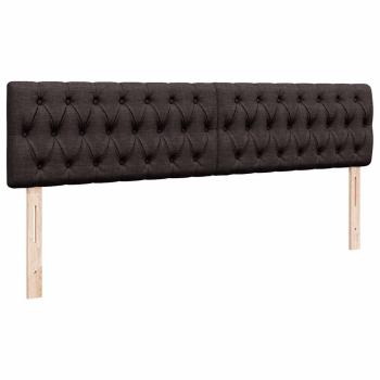 Ottoman-Bett mit Matratze Dunkelbraun 160x200 cm Stoff